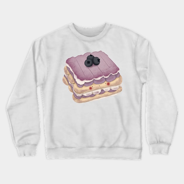 Cute blueberry cake Crewneck Sweatshirt by Dsanstudio